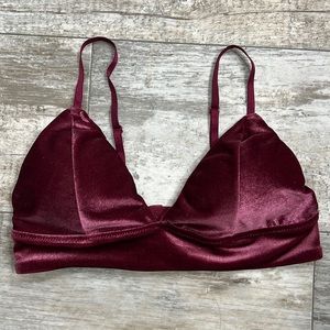 Rue21 velvet bralette size small